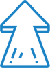 Up arrow performance icon