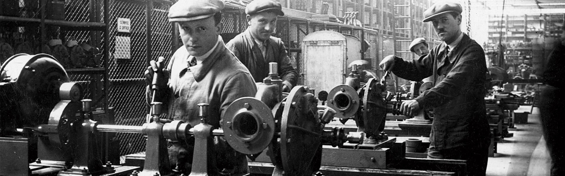 Workers in factory